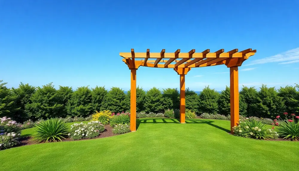 Einzigartige Gartenarchitektur: Die halbrunde Pergola aus Holz