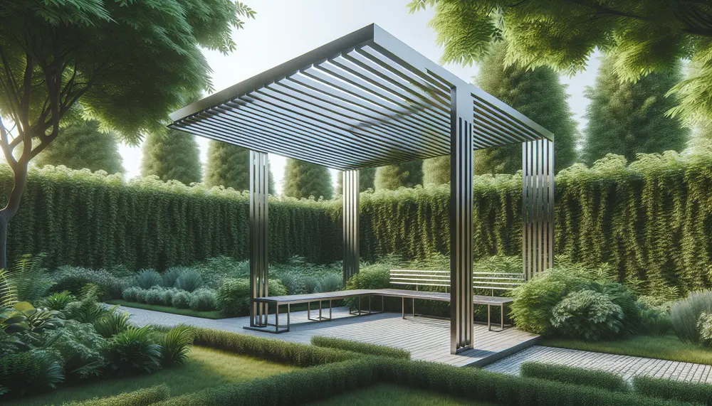 Moderne Pergola aus Stahl - Eine langlebige Lösung für deinen Garten