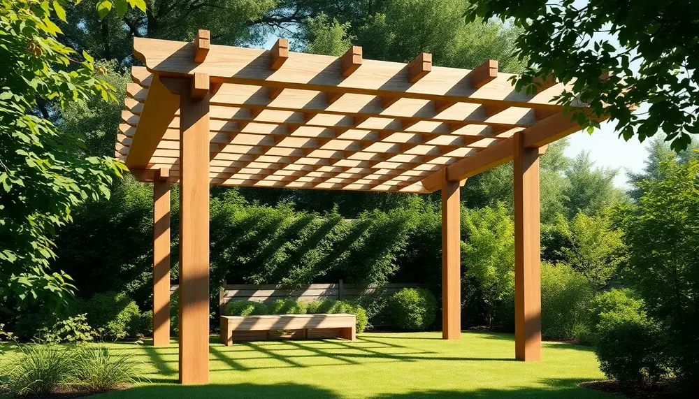 Natürlich und langlebig - Die Pergola aus heimischen Robinienhölzern