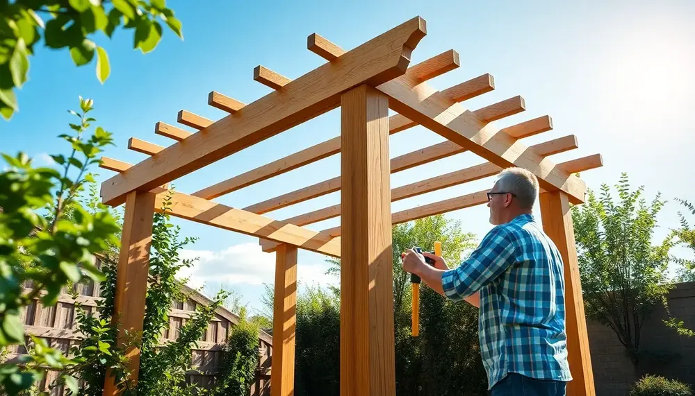 Pergola Dach selber bauen: DIY-Anleitung