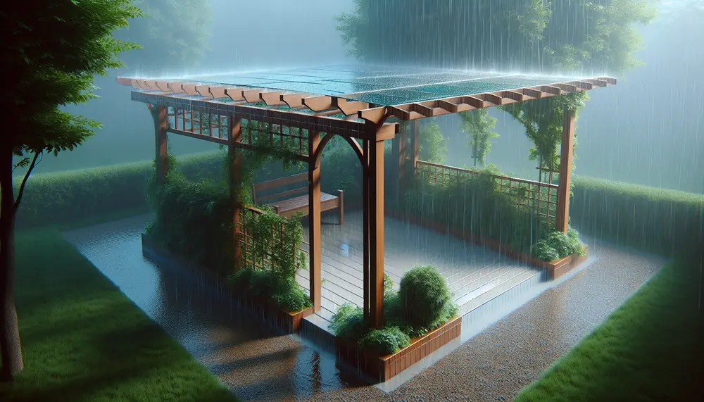 Schutz bei Regen: Tipps für eine wasserdichte Pergola