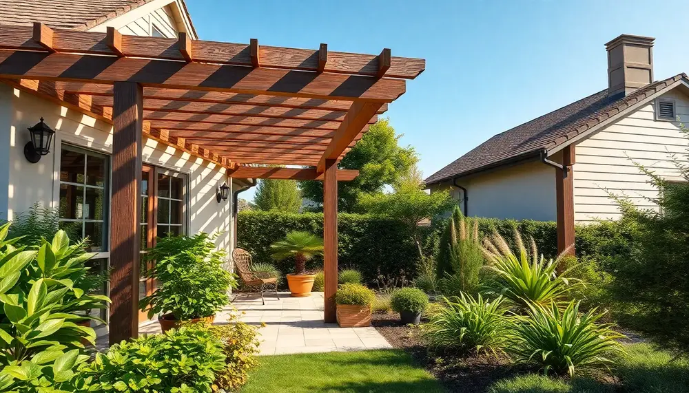 Wie gestalte ich eine Pergola als Nebenanlage?